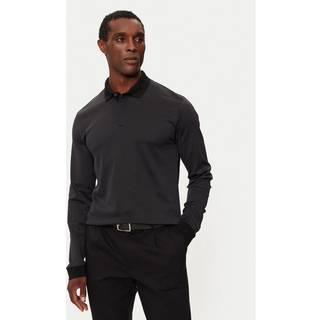 BOSS H Pado 431 Long Sleeved Polo T Shirt Black
