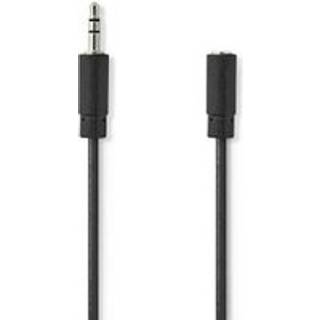 Nedis Stereo Audio kabel | 3.5 mm Hanstik | 3.5 mm Hunstik | Nikkelplateret | 3.00 m | Runde | Sort | Label