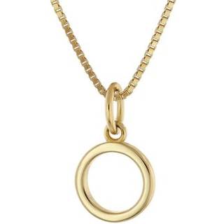 trendor 15255-O Damen-Kette mit Buchstabe O Anhänger Gold auf Silber 925