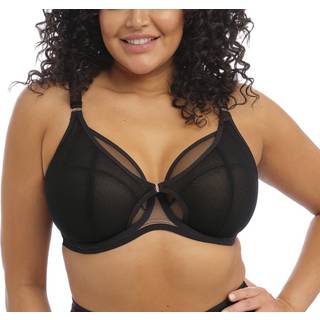 Elomi Kintai Underwire Plunge Bra - Black - G 100