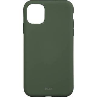 ONSALA Phone Case with Silicone Feel Olive Green iPhone 11/XR