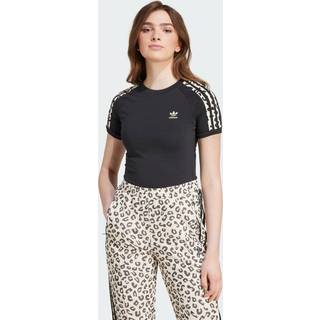 Leopard 3-Stripes T-shirt - Black - XS