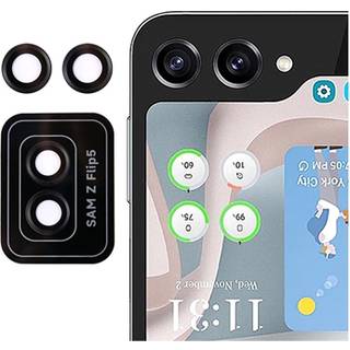 Samsung Galaxy Z Flip5 Kamera Linse Hærdet Glas Beskytter - Sort