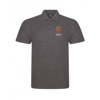 To-farvet polo - Gul/Marine (Størrelse: S)