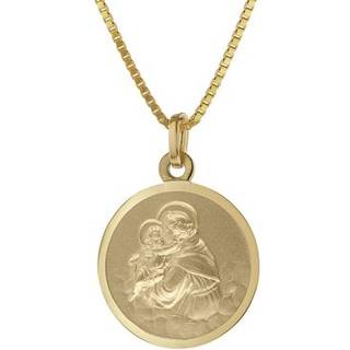 trendor 41422 Heiliger Antonius Anhänger Gold 333 an goldplattierter Kette