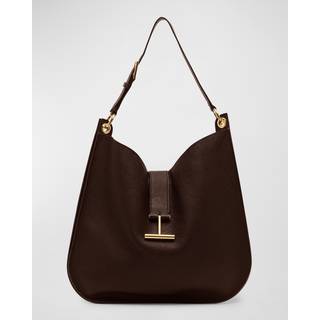 Tom Ford Tara leather shoulder bag - black - One Size