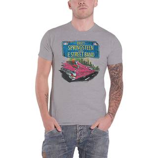 Bruce Springsteen - Bruce Springsteen Unisex T-Shirt: Pink Cad...