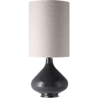 Flavia Lamps Flavia bordlampe grå lampefod London Beige L