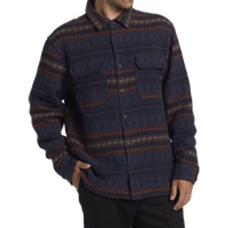 Billabong Offshore Jacquard Flannel Skjorte - S - dusty navy