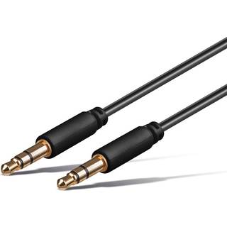 Slim MiniJack kabel | 3 meter | PRIS-MATCH