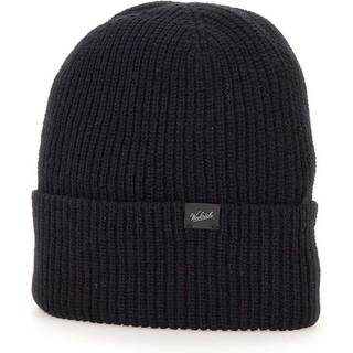 WOOLRICH Herren Mütze schwarz Woll-Stoff