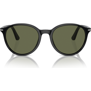 Persol Unisex PO3350S 95/58 Solbriller Acetat Sort Grøn Pantos Polariseret