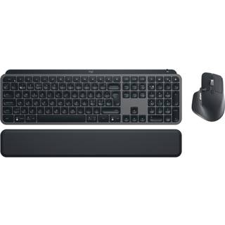 Logitech MX Keys S pakke med trådløst tastatur- og mus (graphite) - På lager i butik
