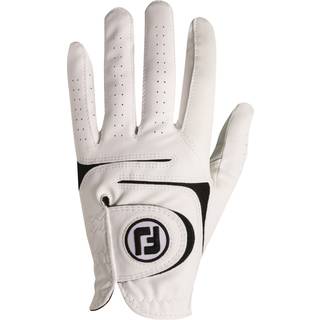 Footjoy Mænds Weathersof Golf Glove White Cadet Medium bæret på venstre hånd