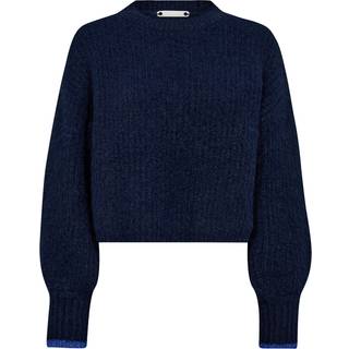 CoralieCC Crop Striktrøje, Navy, XL