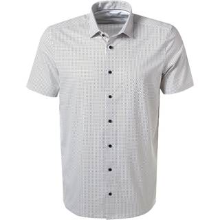 OLYMP Herren Hemd blau gemustert