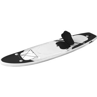 oppusteligt paddleboardsæt 330x76x10 cm sort