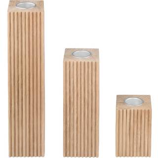 Blomus - Dreva Lysestage 3 pcs. Eg