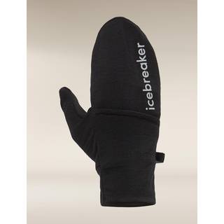 Icebreaker Merino 200 Oasis Convertible Mittens Handsker størrelse XS farve sort