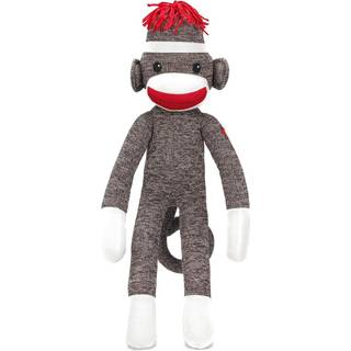 Plushland yndig brun sok abe den originale traditionelle h?ndstrikkede udstoppede dyr leget?j gave-for b?rn babyer teenagere piger og drenge baby