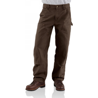 Carhartt Herre Loose Fit Washed Duck Double-Front Utility Work Pant Dark Brown 44W X 32L
