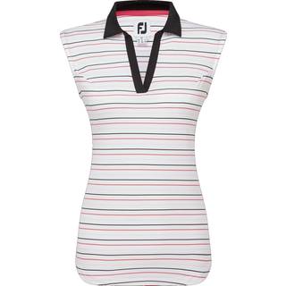FootJoy Striped Sleeveless Dame Poloshirt - Black - Str. S