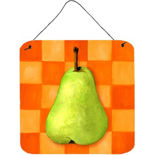 """" Caroline's Treasures Pear in Orange af Ute Nuhn Wall eller Door Hanging Prints WHW0117DS66 6HX6W Multicolor """"