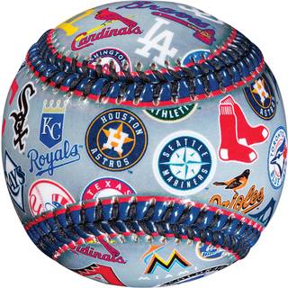 Franklin Sports 30 Club Baseball Teball - Soft Strike - 30 Club Logo Ball (alle hold) - Soft Core - MLB Officielt licenseret produkt