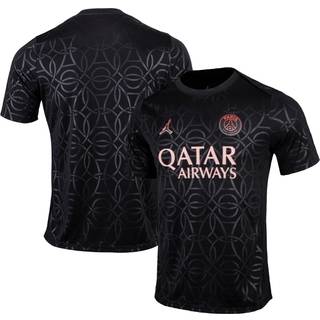 Paris Saint-Germain Academy Pro Third Jordan Dri-FIT-opvarmningstrøje til fodbold til større børn - sort
