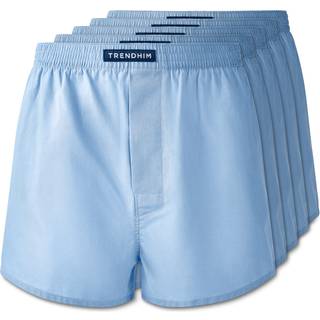 L - AirFeel | 5-Pak Løstsiddende Himmelblå Boxershorts i Bomuld