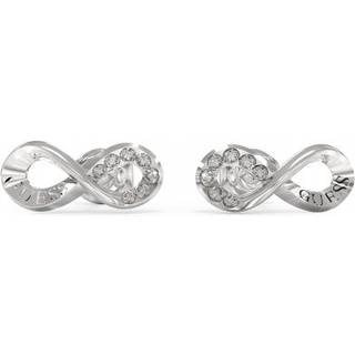Guess JUBE03262JWRHT Damen-Ohrringe Ohrstecker Silberfarben Infinity