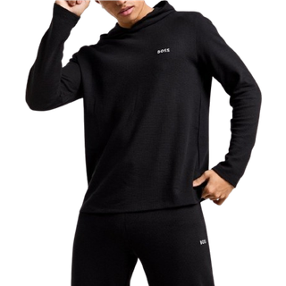 BOSS Waffle Overhead Tracksuit, Black