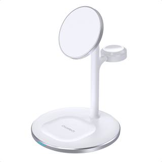 Choetech 3-i-1 trådløs oplader til iPhone, AirPods og Watch, 15W, sort