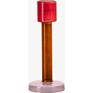 &k Amsterdam Candlelight and Scents - 'Bole' candleholder, large, pink and red in Multicolour Borosilicate glass