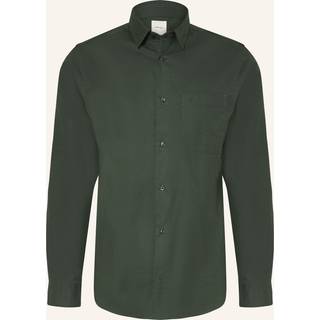 Brushed Flannel Shirt - Green - XS