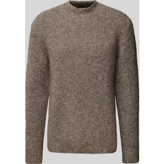 Boucle Mock Neck Jumper - Grey - XXL