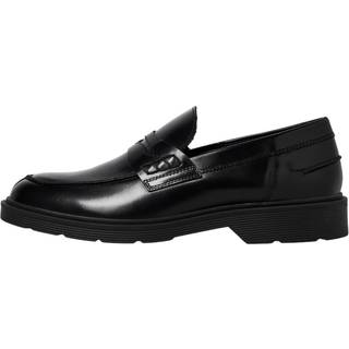 Jack & Jones Dax Leather Loafer Black