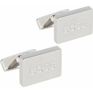 BOSS 50515441-040 Manschettenknöpfe Silberfarben B-Multilines-Cuf