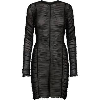 Liberte - Mesh LS Wrinkel Dress - Black