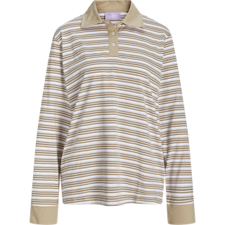 JJXX - Jxkaro Ls Polo Tee - Bluser og skjorter til kvinder - Kangaroo/incense/bri - M