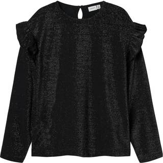NAME IT Langærmet Glimmer Bluse Roisin Black