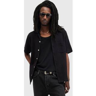All Saints AllSaints Black Helston Short Sleeve Shirt