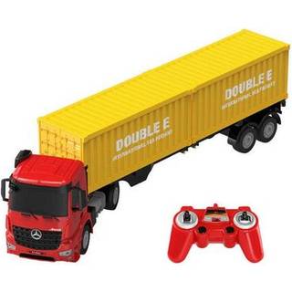 Lang fjernstyret Mercedes-Benz Arocs truck med dobbelt containervogn