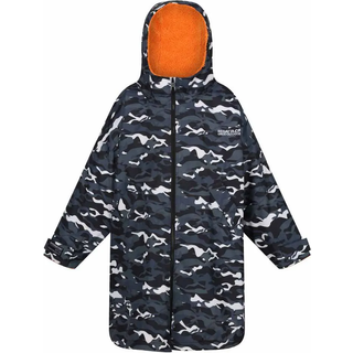 Regatta Regatta Black Grey Junior Waterproof Fleece Lined Changing Robe