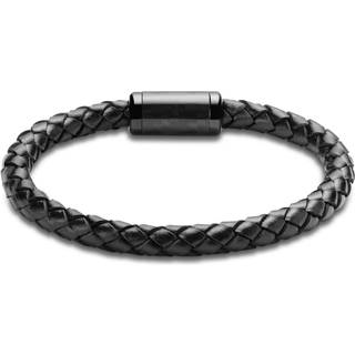 Panther | Sort Kulfiber Læder Armbånd