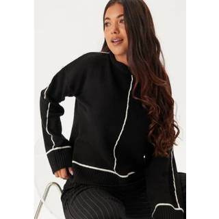 Contrast Stitch Knitted Sweater