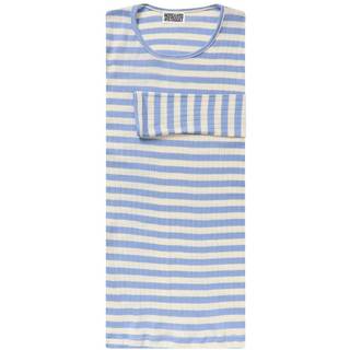 Nørgaard Paa Strøget bluse - 101 Broadway light blue/ecru