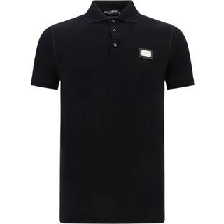 Dolce&Gabbana Cotton piquÃ© polo shirt - black - EU 46