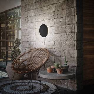 Briloner LED udendørs væglampe Aurora, dæmpbar, Sort, Plast, Moderne