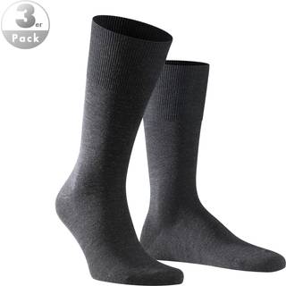 Falke Herren Socken grau Merinowolle unifarben